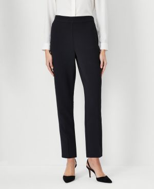 The Side Zip Ankle Pant in Fluid Crepe – Curvy Fit