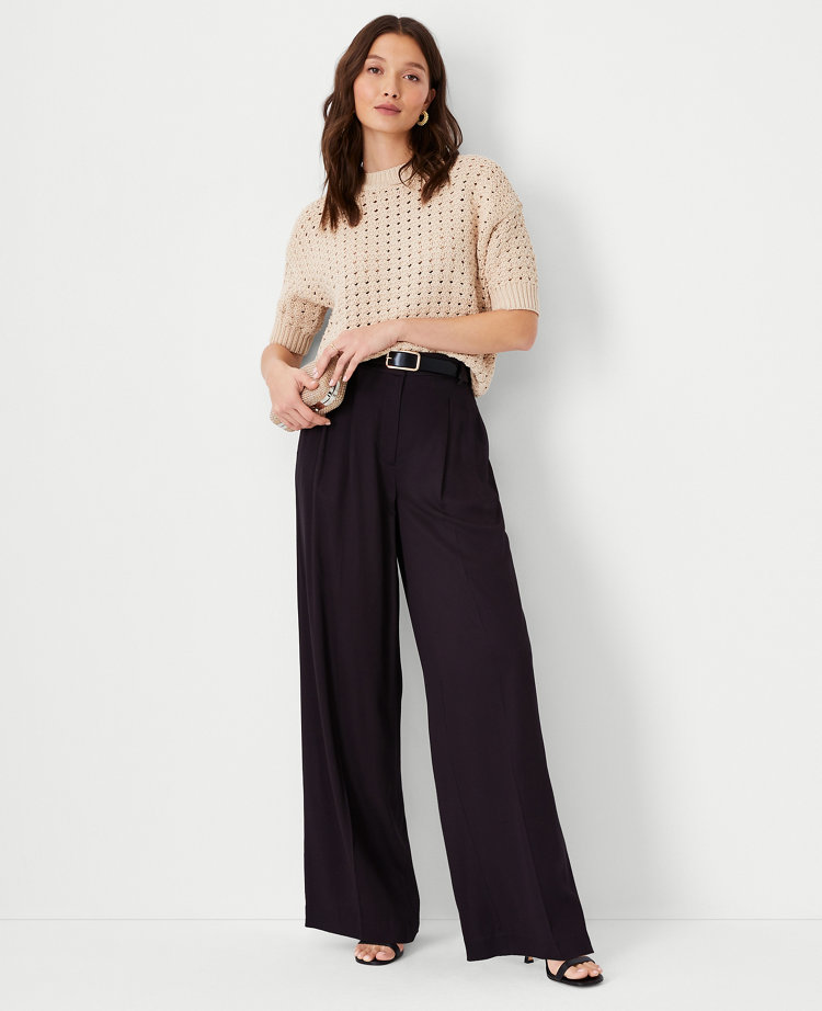 The Pleated Wide-Leg Pant