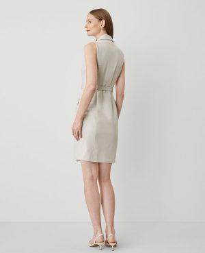 The Blazer Halter Dress in Stretch Cotton