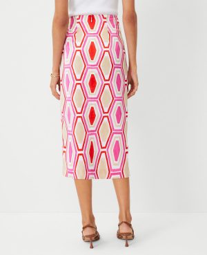 Geo Knot Wrap Pencil Skirt