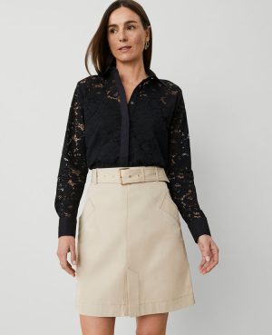 Belted Utility Skirt