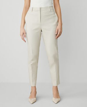 The Petite High Rise Everyday Ankle Pant in Stretch Cotton – Curvy Fit