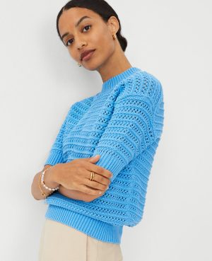 Petite Stitchy Sweater