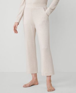 Heathered Wide-Leg Lounge Pant