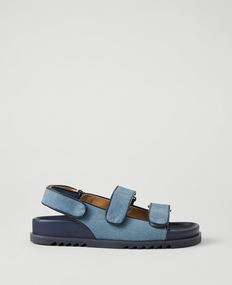 Weekend Collection Denim Slingback Sport Sandals