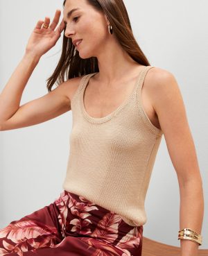 Scoop Neck Sweater Tank Top