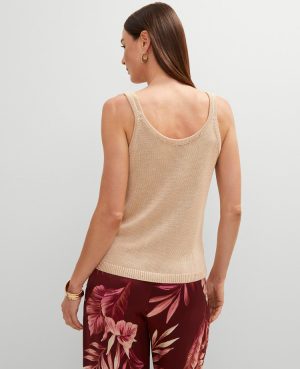 Scoop Neck Sweater Tank Top