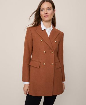 Fitted Long Double Breasted Coat