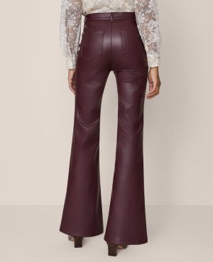 The Faux Leather Flare Pant