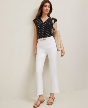 The Tall Eva Ankle Pant in Linen Blend