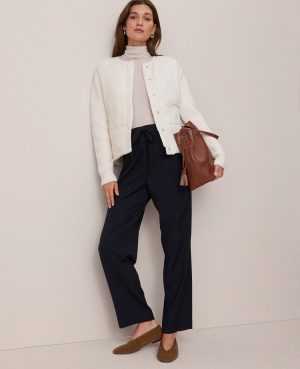 Weekend Collection Quilted Woven Sweater Jacket