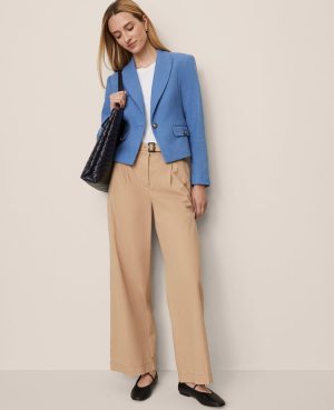 The Petite Cutaway Blazer in Tweed