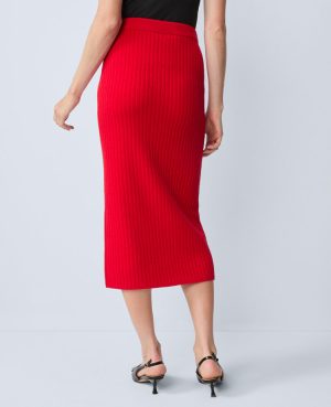 Petite Ribbed Sweater Skirt