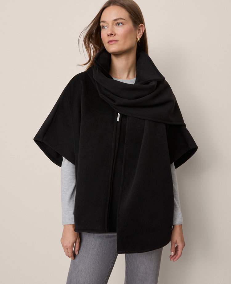 Zip Scarf Poncho