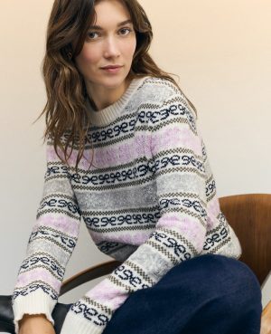 Petite Weekend Collection Relaxed Fair Isle Sweater