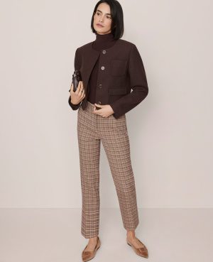 The Eva Ankle Pant in Houndstooth