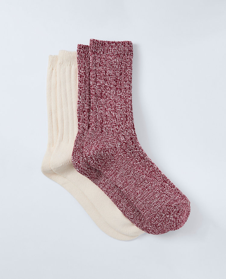Cozy Marled Crew Sock Set