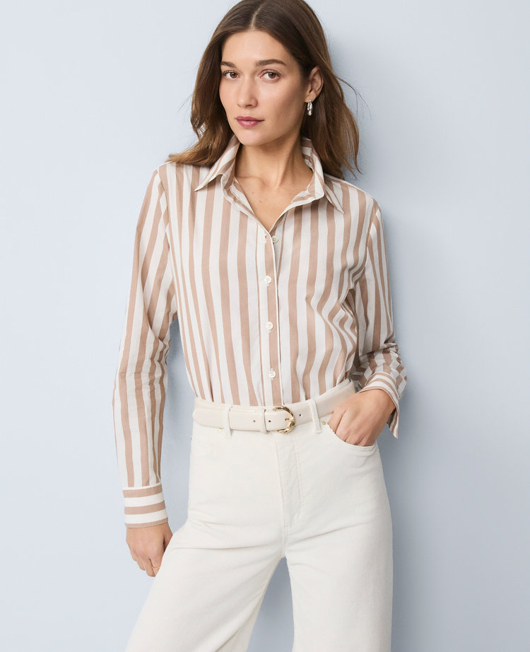 Weekend Collection Striped Relaxed Perfect Shirt