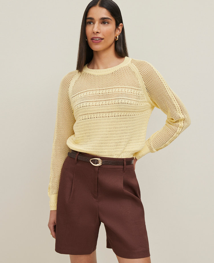 Petite Mixed Stitch Sweater