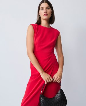 Faux Wrap Sheath Dress