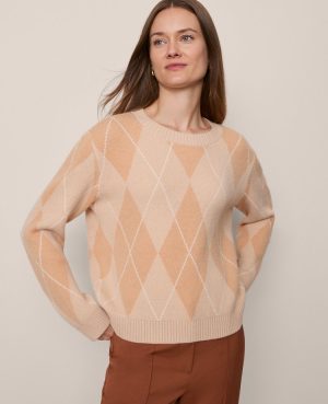 Argyle Crew Neck Sweater