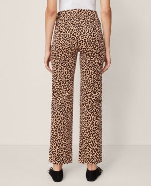 Weekend Collection High Rise Corduroy Pant in Animal Print