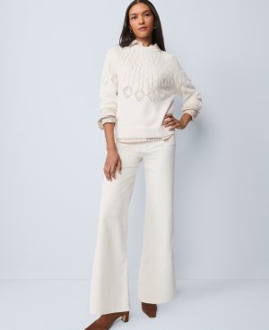 Weekend Collection Wide-Leg Corduroy Pant