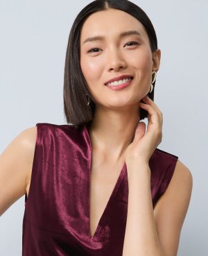 Velvet Sleeveless V-Neck Top