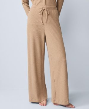 Waffle Wide Leg Lounge Pants
