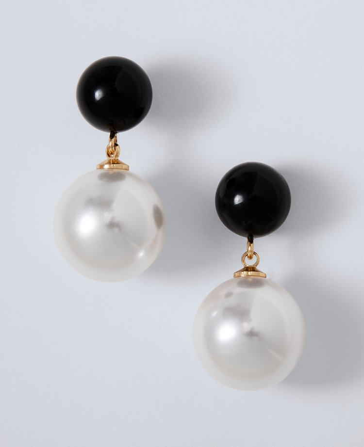 Pearlized Drop Earrings