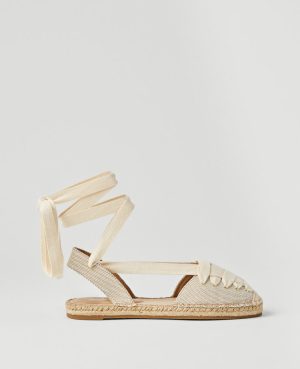 Weekend Collection Lace-Up Espadrille Flat