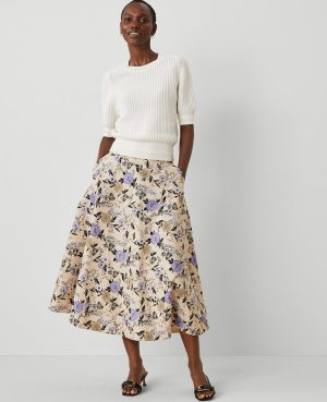 Petite Floral Full Skirt