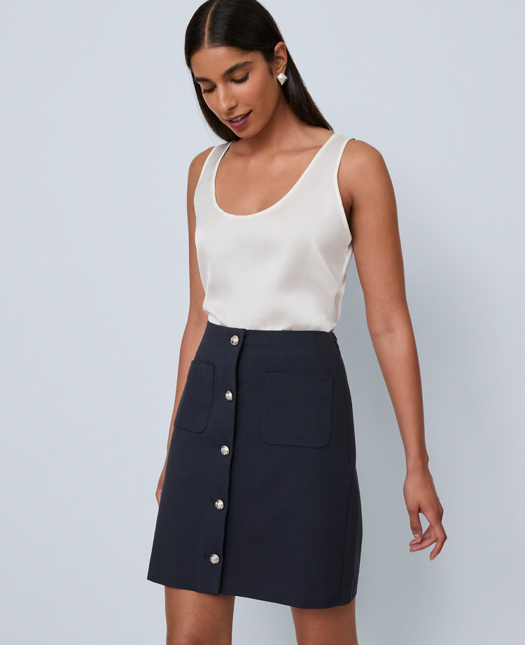 Pocket Skirt in Ponte