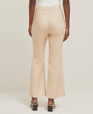 The Tall Flare Ankle Pant in Linen Blend