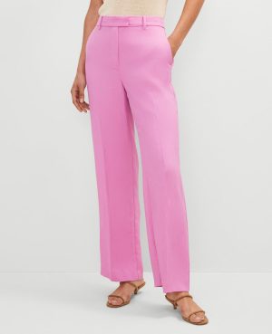 The Petite Straight Trouser in Twill