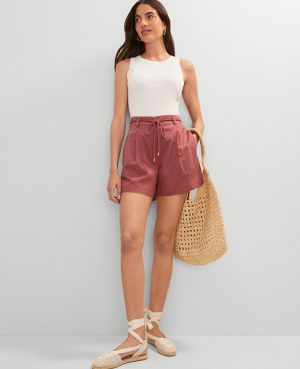 Petite Weekend Collection Belted Short