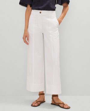 Petite Weekend Collection Wide-Leg Ankle Pant