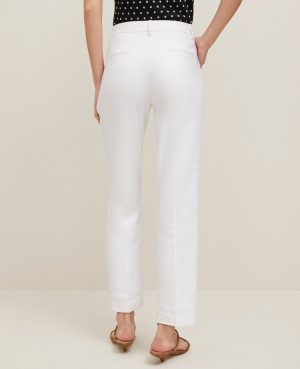 The Petite Eva Ankle Pant in Linen Twill