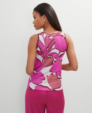 Petite Floral Knit Shell