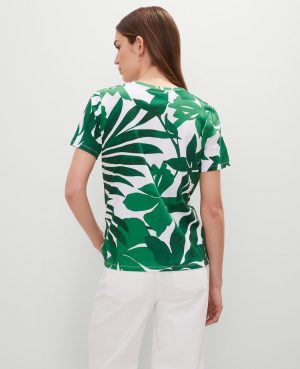 Petite Floral Crew Neck Tee