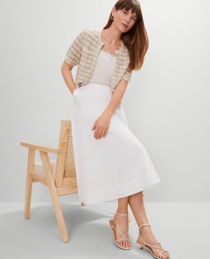 Petite Metallic Tweed Sweater Jacket