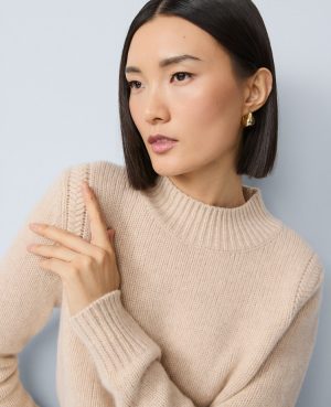 Cashmere Mock Neck Sweater