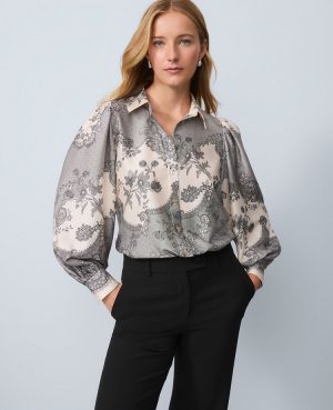 Floral Satin Blouse