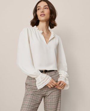 Ruffle Neck Blouse