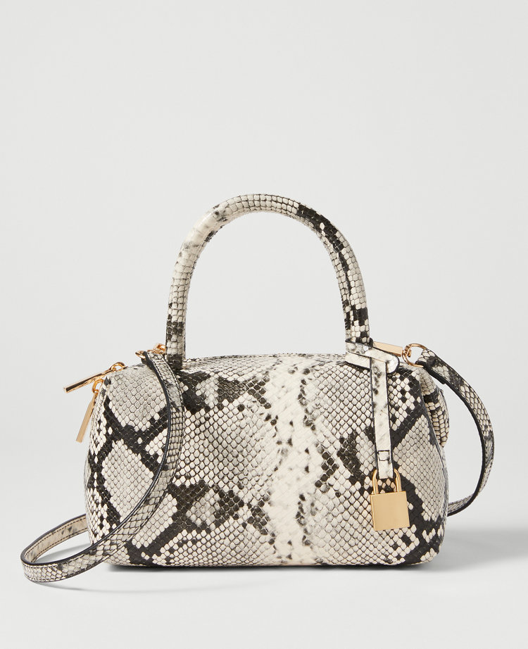Snake Print Mini Crossbody Bag