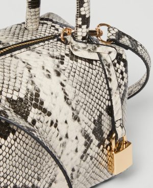 Snake Print Mini Crossbody Bag