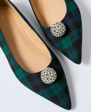 Pointy Toe Embellished Flat