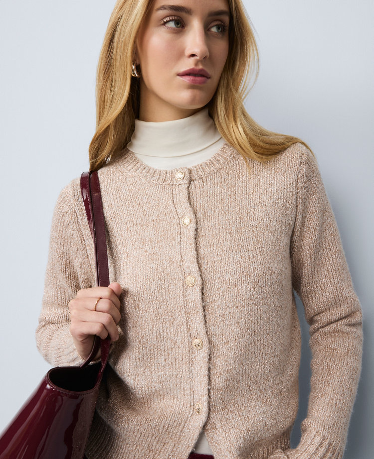 Petite Weekend Collection Shimmer Cardigan