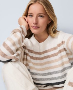 Weekend Collection Striped Raglan Sweater
