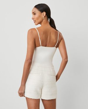 The Petite Side-Zip Short in Tweed